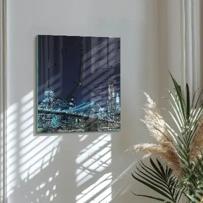 Decoratieve glazen klok vierkant Horizon