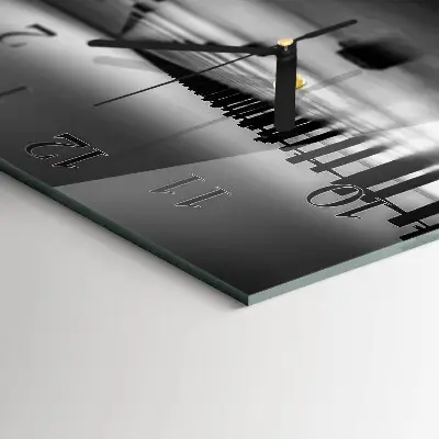 Decoratieve glazen klok vierkant Zee