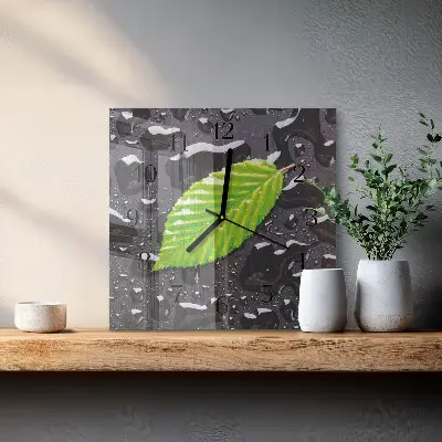 Decoratieve glazen klok vierkant Laken