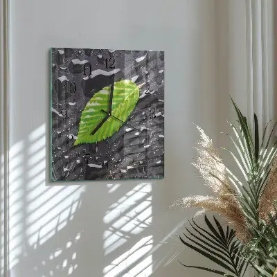 Decoratieve glazen klok vierkant Laken