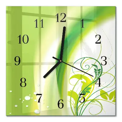 Decoratieve glazen klok vierkant Modelplant