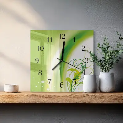 Decoratieve glazen klok vierkant Modelplant