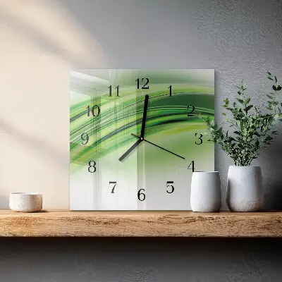 Decoratieve glazen klok vierkant Abstracte kunst
