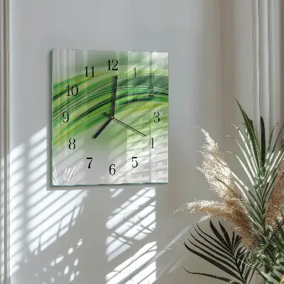 Decoratieve glazen klok vierkant Abstracte kunst