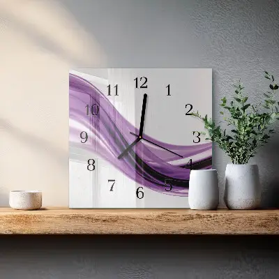 Vierkante glas klok Abstracte kunst