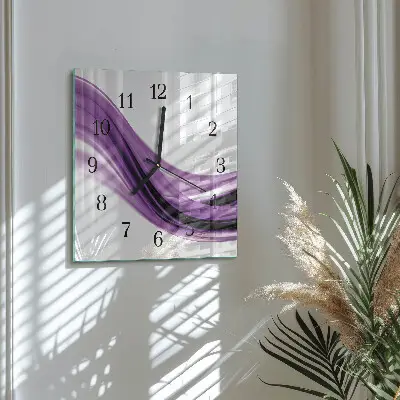 Vierkante glas klok Abstracte kunst
