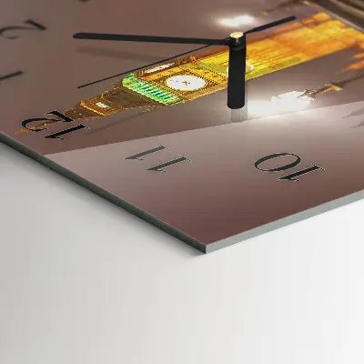 Vierkante glazen klok Big ben