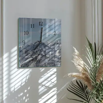 Decoratieve glazen klok vierkant Bergen