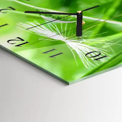 Decoratieve glazen klok vierkant Gras