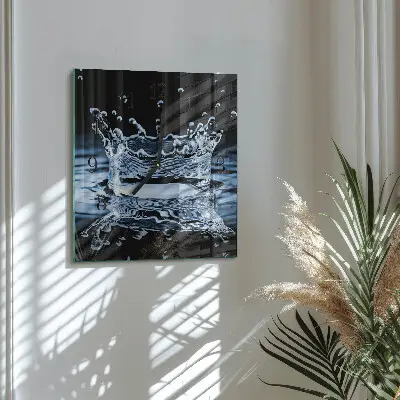 Decoratieve glazen klok vierkant Water