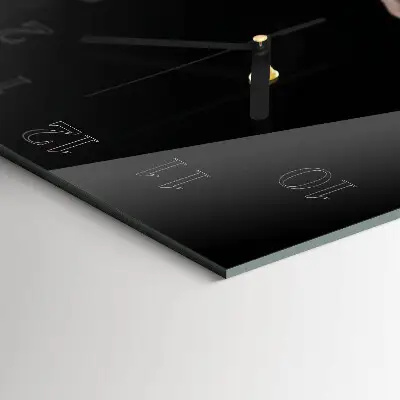 Moderne wandklok glas vierkant Vrouw