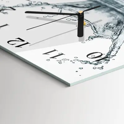Decoratieve glazen klok vierkant Water