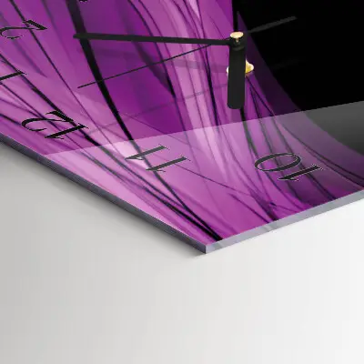 Decoratieve glazen klok vierkant Abstractie