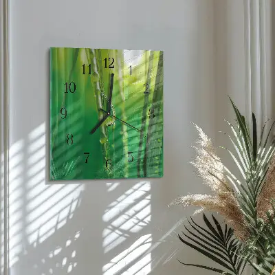 Decoratieve glazen klok vierkant Druppels op het gras