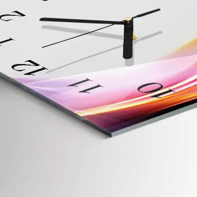 Vierkante glazen klok Abstractie