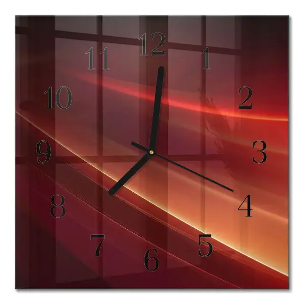 Decoratieve glazen klok vierkant Abstractie