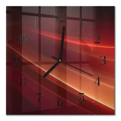 Decoratieve glazen klok vierkant Abstractie