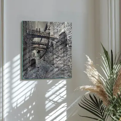 Decoratieve glazen klok vierkant Laan