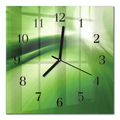 Moderne wandklok glas vierkant Abstractie