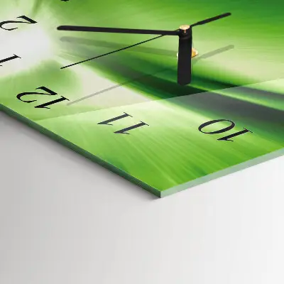 Moderne wandklok glas vierkant Abstractie