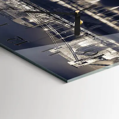Decoratieve glazen klok vierkant Brug