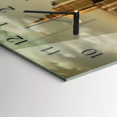 Decoratieve glazen klok vierkant Warschau
