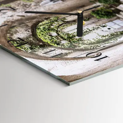 Moderne wandklok glas vierkant Plantensteeg