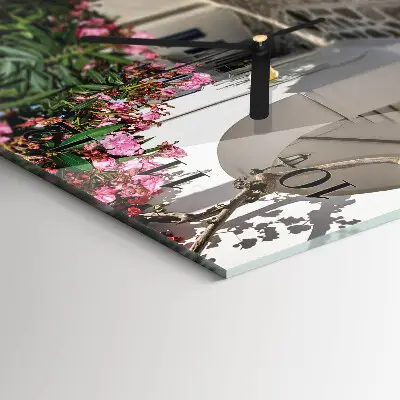Vierkante glas klok Bloemensteeg