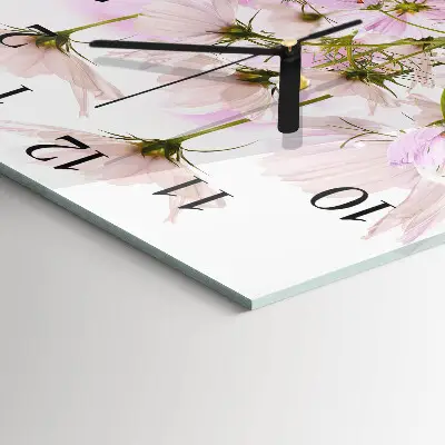 Decoratieve glazen klok vierkant Kosmos