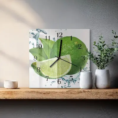 Vierkante glas klok Calciumcarbonaat