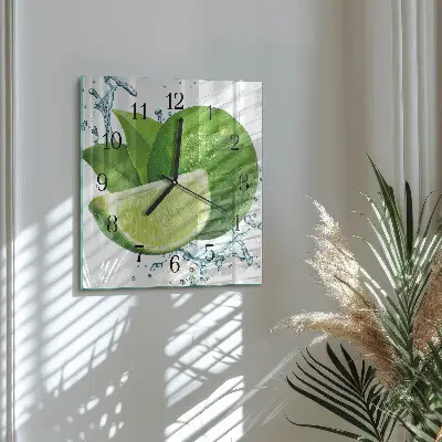 Vierkante glas klok Calciumcarbonaat
