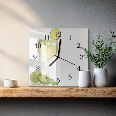 Vierkante glas klok Calciumcarbonaat