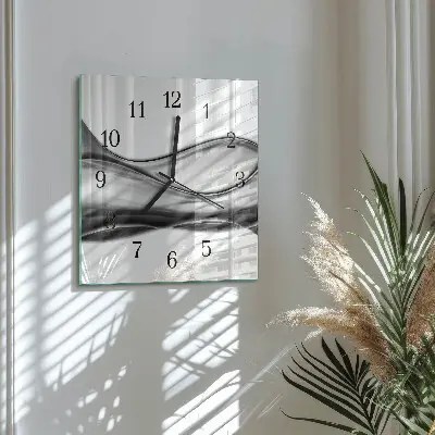 Vierkante glazen klok Abstractie