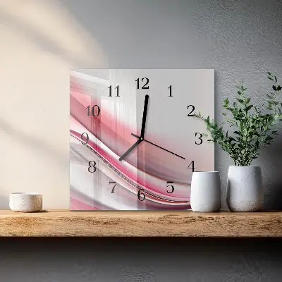 Vierkante glazen klok Abstractie