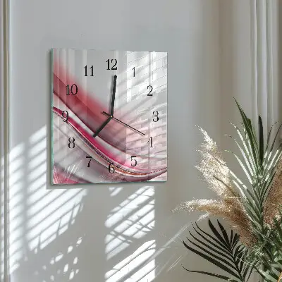 Vierkante glazen klok Abstractie