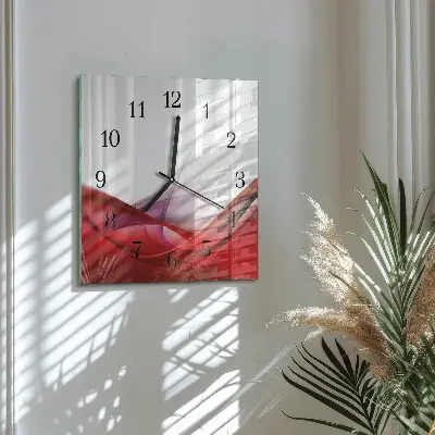 Vierkante glazen klok Abstractie