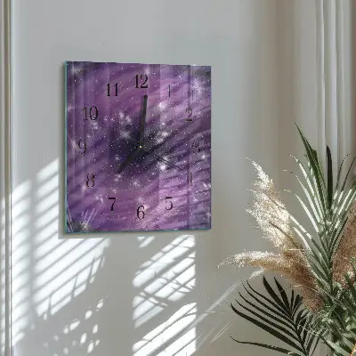 Vierkante glazen klok Abstractie