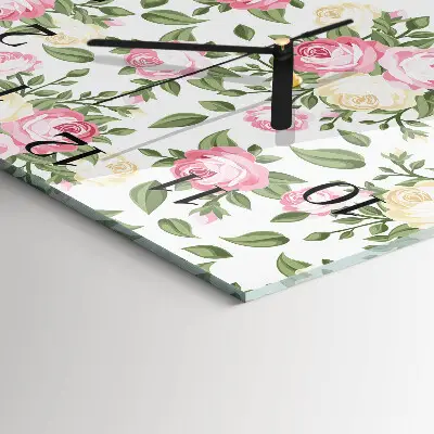 Decoratieve glazen klok vierkant Achtergrond