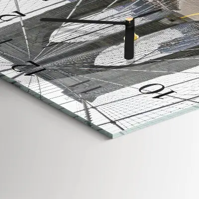 Decoratieve glazen klok vierkant Brooklynbrug