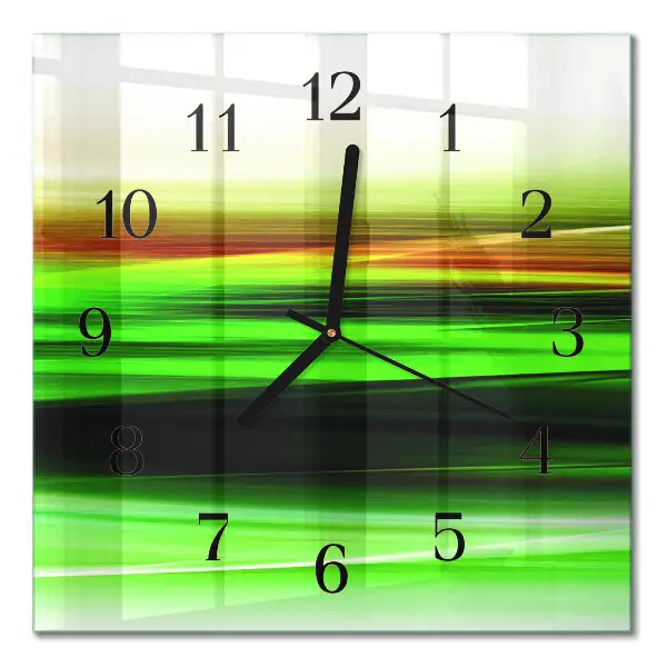 Vierkante glas klok Abstractie