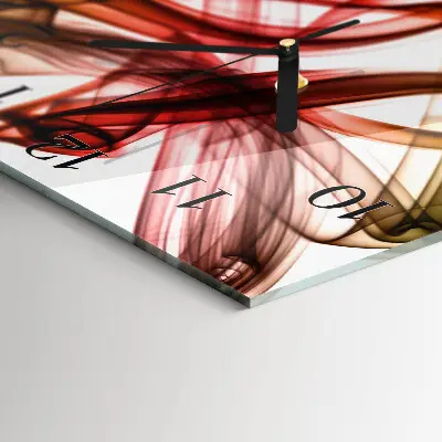 Decoratieve glazen klok vierkant Abstractie