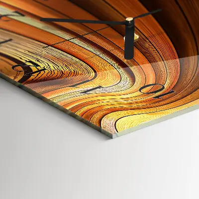 Moderne wandklok glas vierkant Abstractie