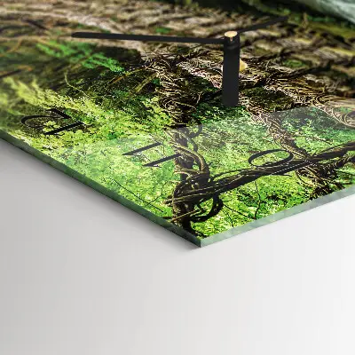 Decoratieve glazen klok vierkant Touwbrug