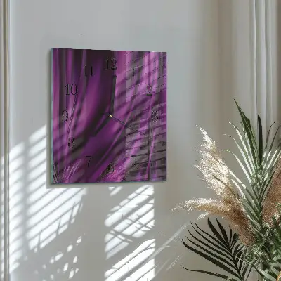 Vierkante glas klok Abstractie