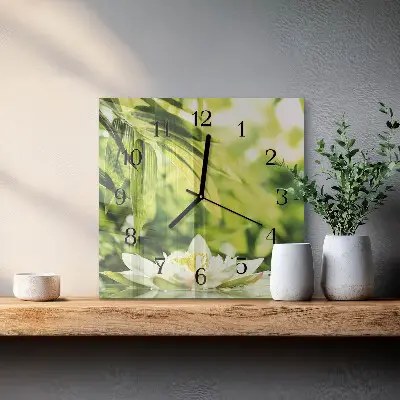 Vierkante glas klok Natuur