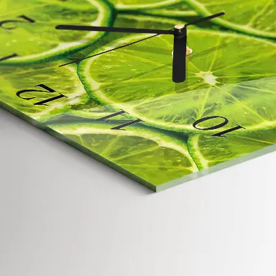 Decoratieve glazen klok vierkant Calciumcarbonaat