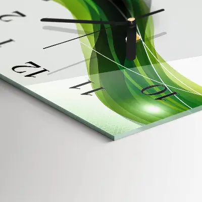 Vierkante glas klok Abstractie