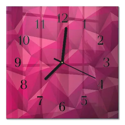 Decoratieve glazen klok vierkant Abstractie