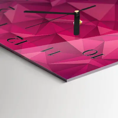 Decoratieve glazen klok vierkant Abstractie