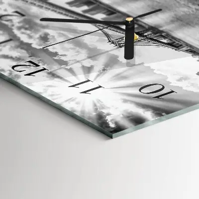 Vierkante glas klok Brug